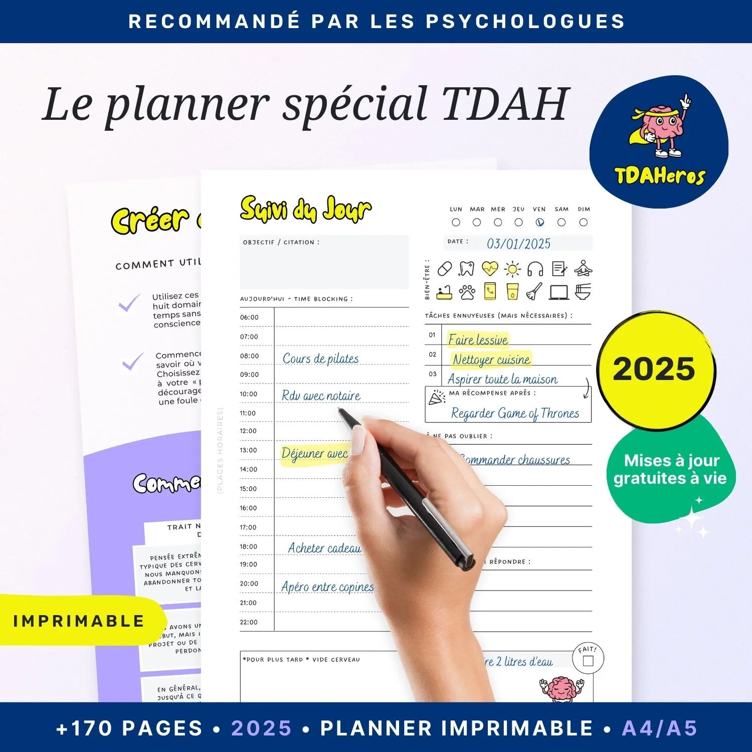 Le Planner pour les TDAH